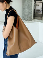 Leather Tote Shoulder Bag Set