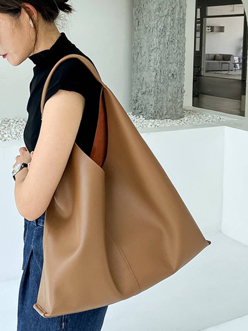 Leather Tote Shoulder Bag Set