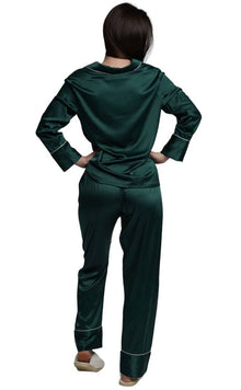 ASHLEY LONG MATTE SATIN  PAJAMAS