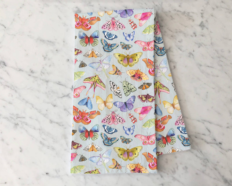 Moths & Butterflies - Kitchen Tea Towel