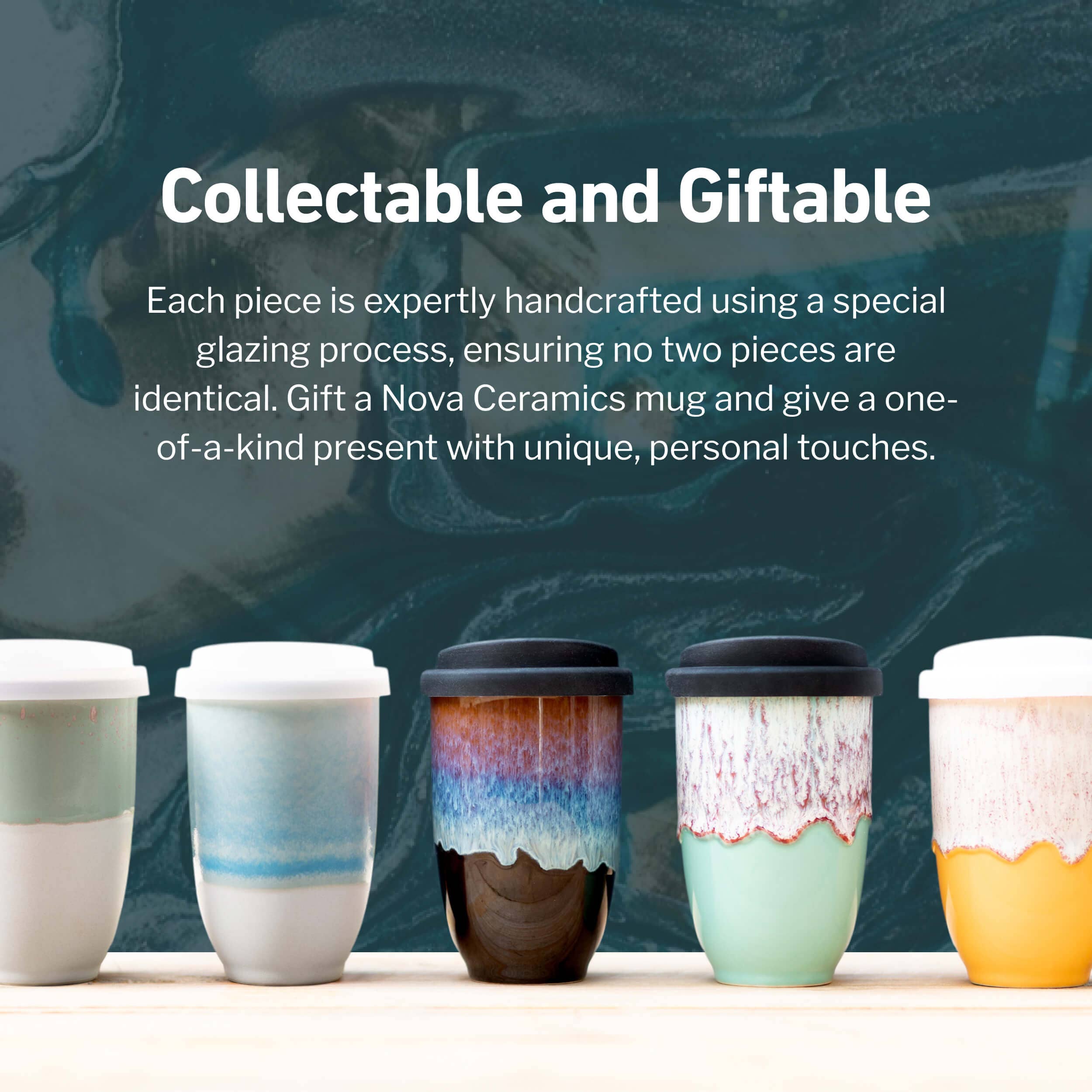 Nebula Ceramic Travel Mug – 12oz with Lid & Sleeve