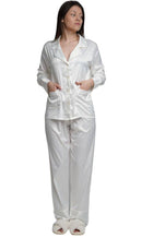ASHLEY LONG MATTE SATIN  PAJAMAS