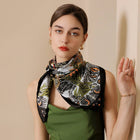 Vintage French Print Scarf – 90cm Silk Feel Square_CWASC0172