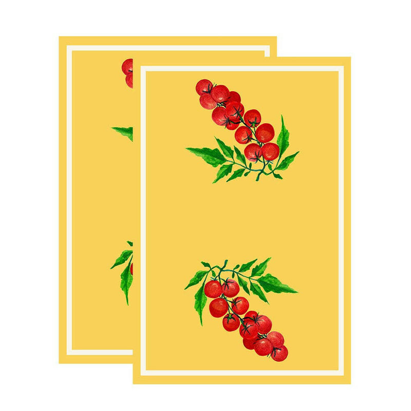 Cherry Tomato Floursack Kitchen Towel S/2.