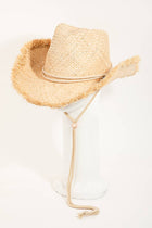 Straw Basket Weave Western Cowboy Hat