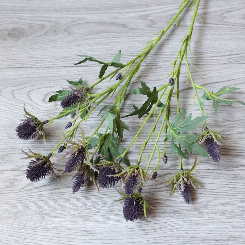 26" Artificial Thistle Eryngium Sea Holly