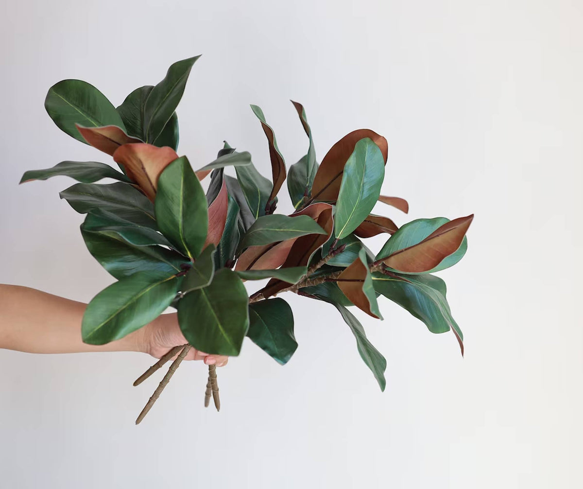 22"Ultra realistic Real Touch Magnolia Stem