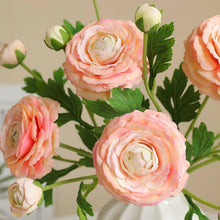18"-Real Touch Ranunculus with 2 buds.