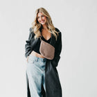Suede Westlyn Woven Bum Bag