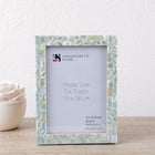 Mother of Pearl Inlay Picture Frame Green 5x7