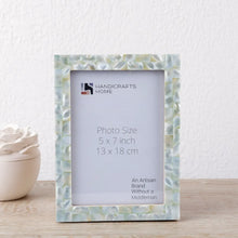 Mother of Pearl Inlay Picture Frame Green 5x7