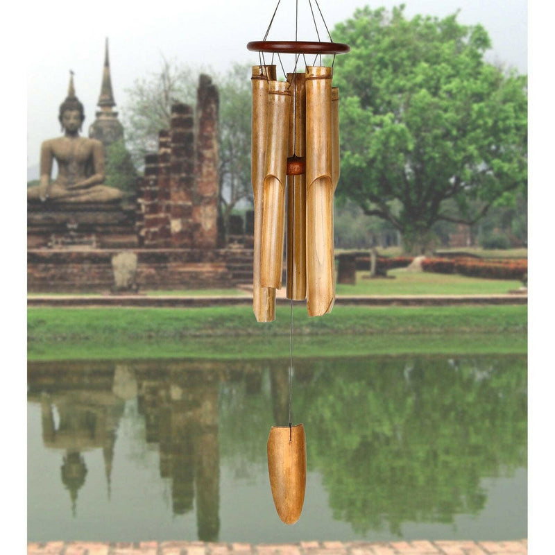Ring Bamboo Chime - Large, Cocoa.