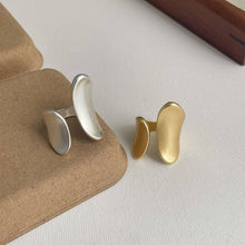 Chunky Irregular Geometric Open Adjustable Ring