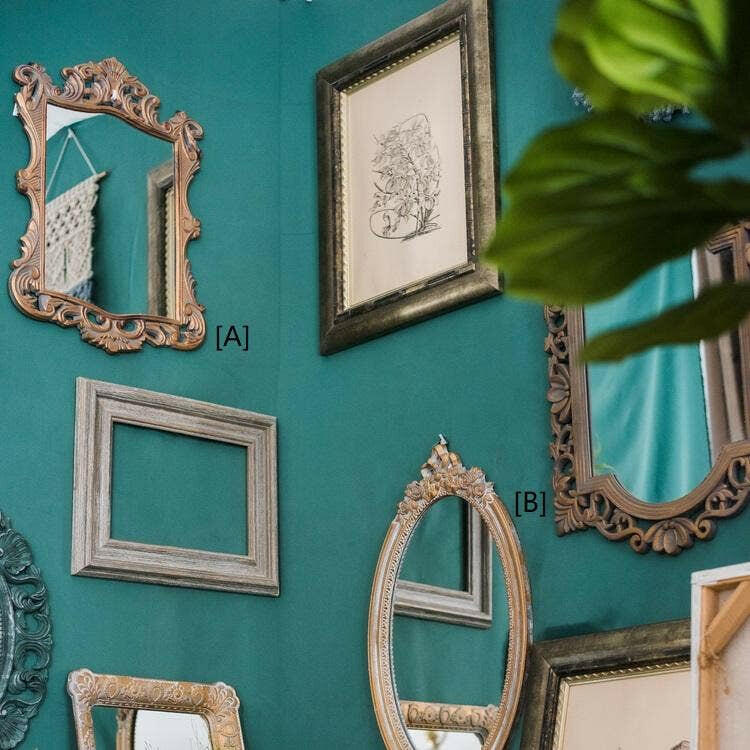 Decorative Mirror French Palace Style Carving Frame Wall Mir.