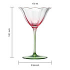 Tulip-Shaped Champagne Coupe Glass | Set of 2 | 6 oz.