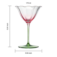 Tulip-Shaped Champagne Coupe Glass | Set of 2 | 6 oz.