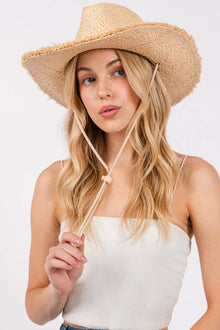 Straw Basket Weave Western Cowboy Hat