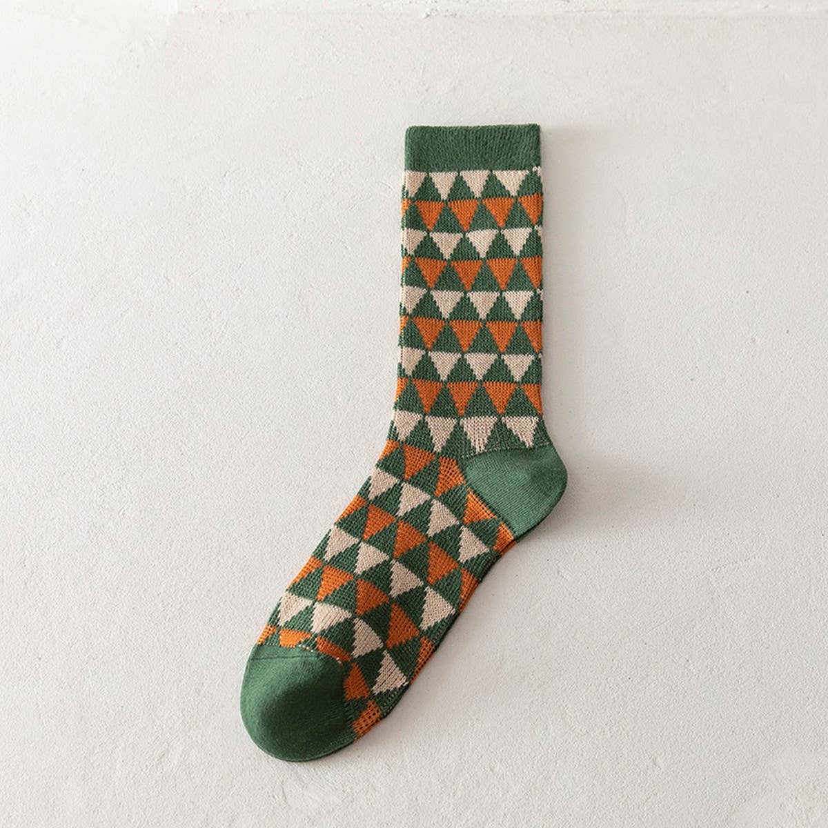 Geometric pattern Christmas gift socks