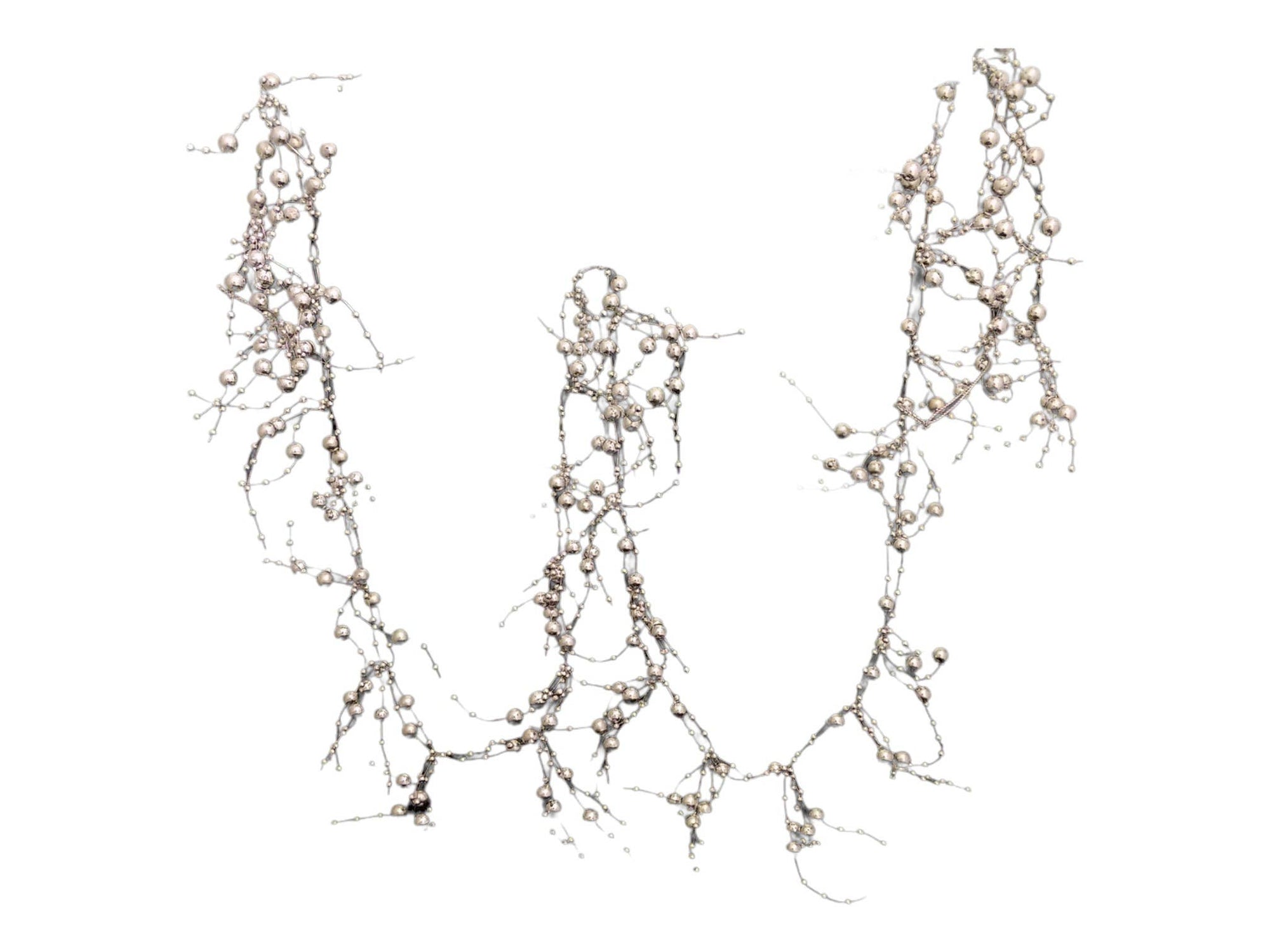 6' Silver Loose Bead Garland