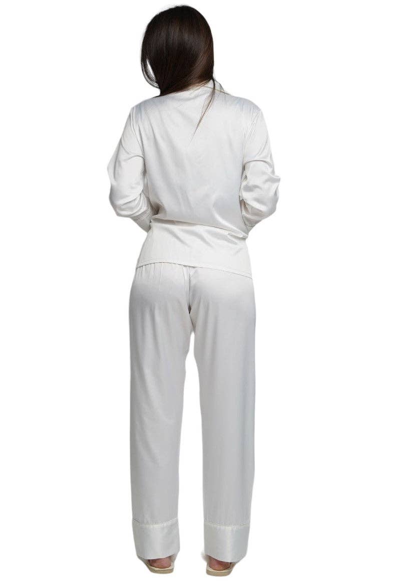 ASHLEY LONG MATTE SATIN  PAJAMAS