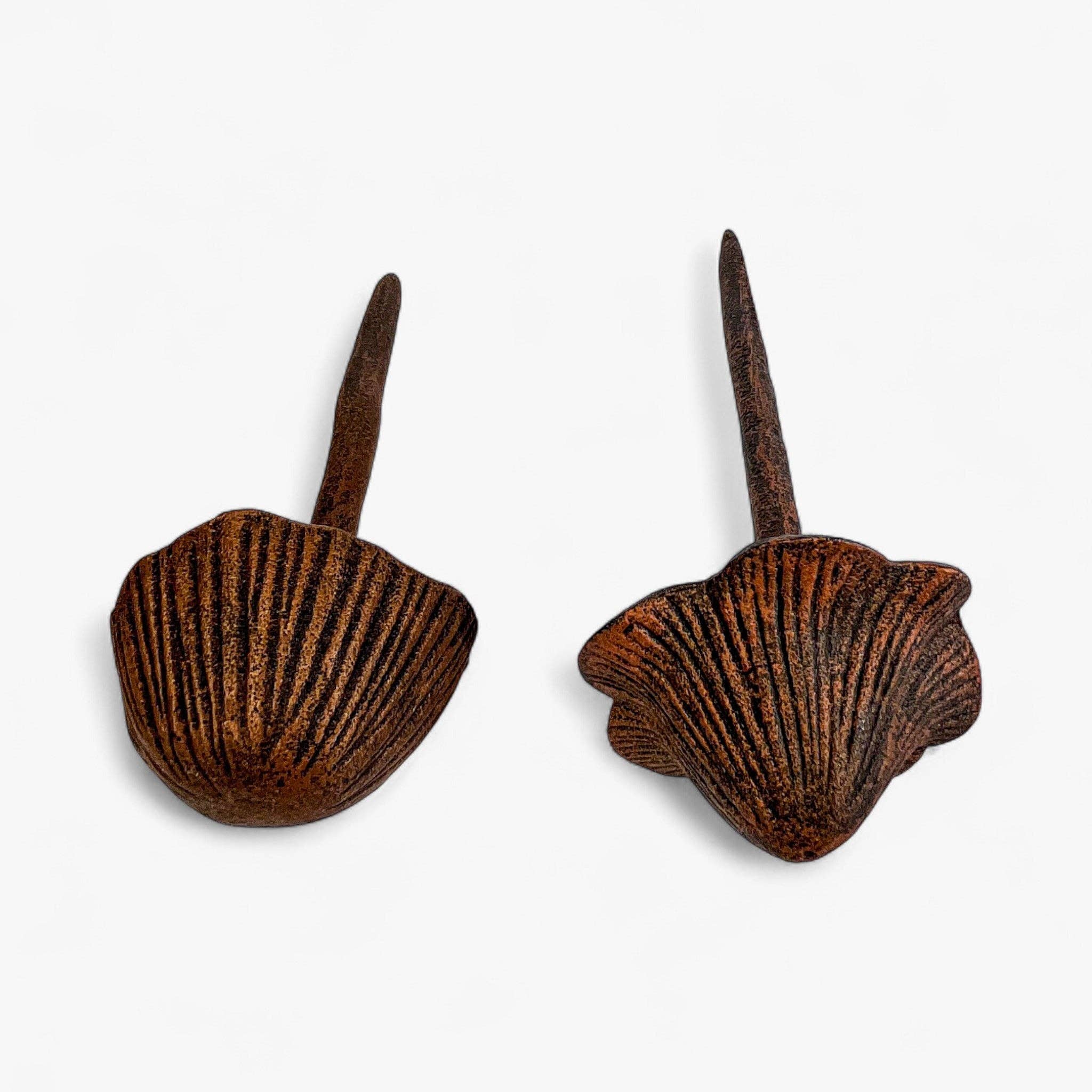 Aged Copper Finish Mushroom Garden Stakes