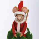 Santa Mouse Sledding Critter