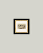 Tuscan Village Framed Antique Art.