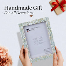 Mother of Pearl Inlay Picture Frame Green 5x7