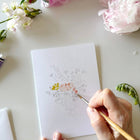 Bouquets paintable watercolor notecard set