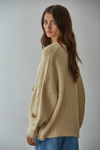 Knit Sweater Tie Front Long Sleeve Cardigan