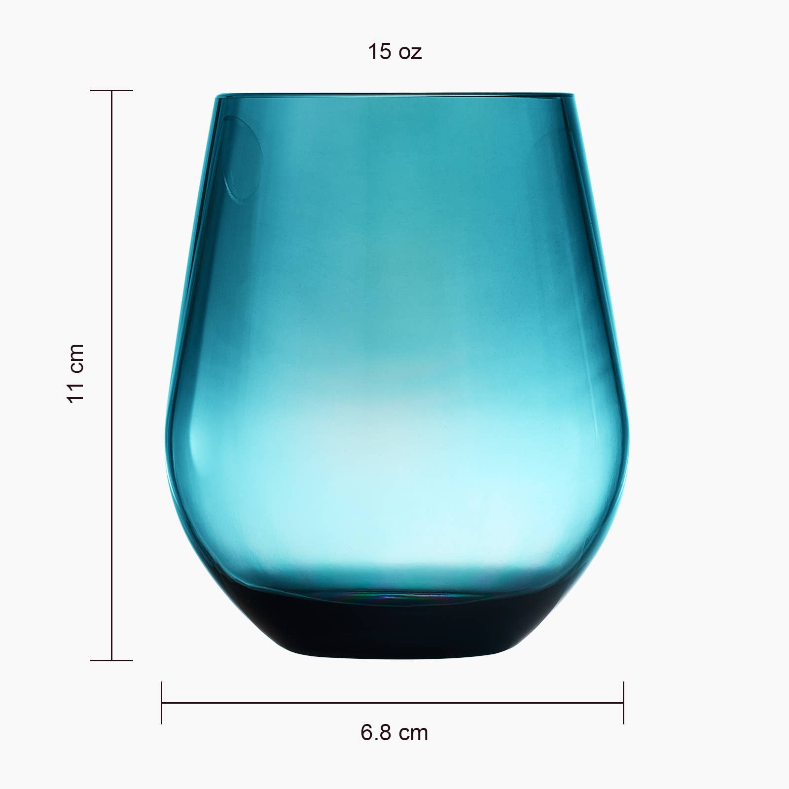Shatterproof Tritan Stemless Wine Glasses, Set of 4