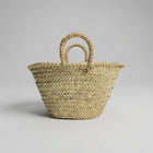 French Market Basket Palm Leaf Boho Beach Tote Bag