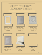Create your own Decorative Bench.