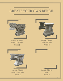 Create your own Decorative Bench.