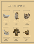 Animal Statues.