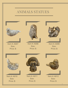 Animal Statues.