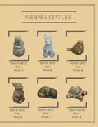 Animal Statues.