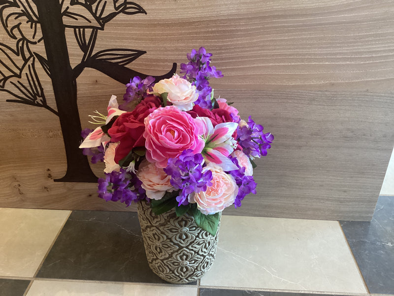Silk Arrangement in Vase