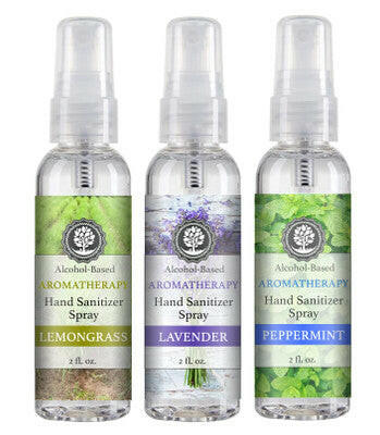 2oz. Aromatherapy Hand Sanitizer Spray.
