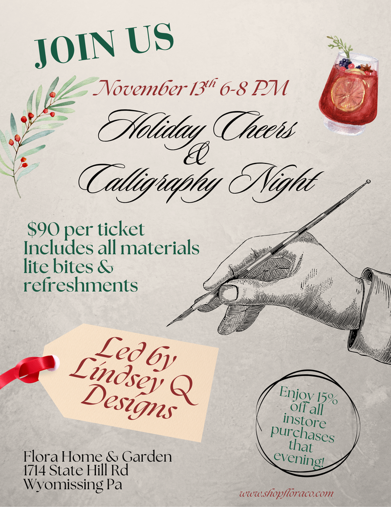 Holiday Cheers & Calligraphy Night