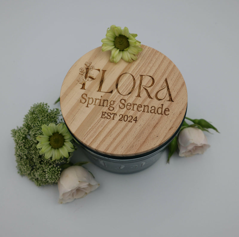 Flora Hand Poured Organic Coconut Wax Candle Spring Serenade - 16oz.