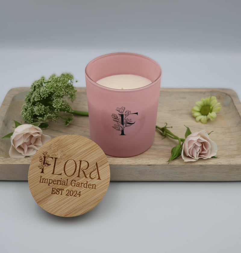 Flora Hand Poured Organic Coconut Wax Candle Imperial Garden - 10 oz.