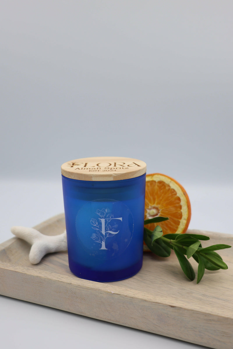 Flora Hand Poured Organic Coconut Wax Candle Almafi Spritz - 7oz.