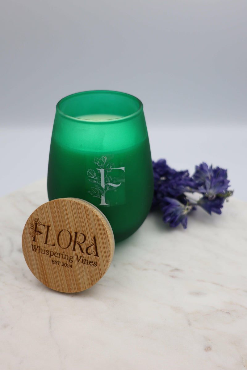 Flora Hand Poured Organic Coconut Wax Candle Whispering Vines - 11oz.