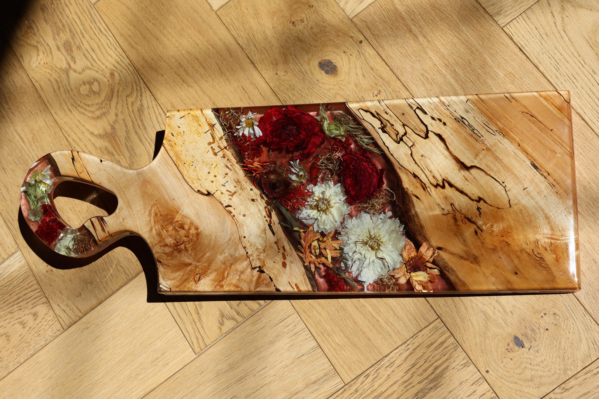 Floral Epoxy Serving Tray.