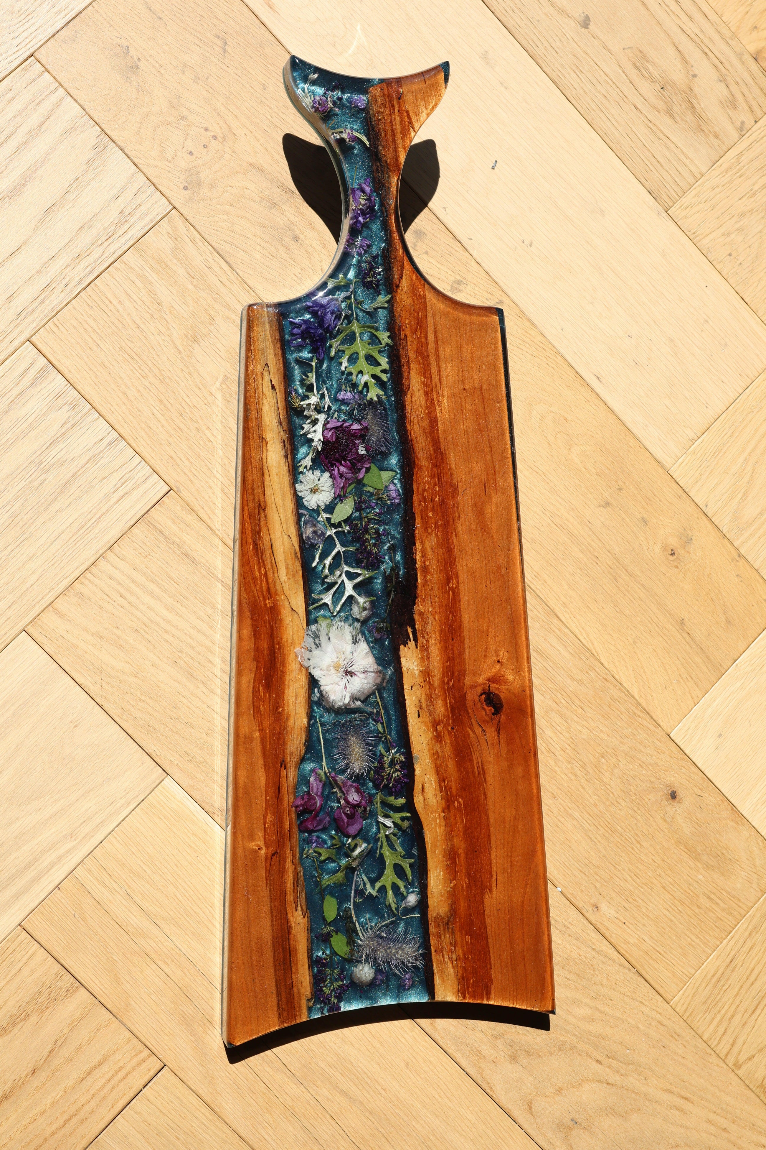Floral Epoxy Serving Tray.