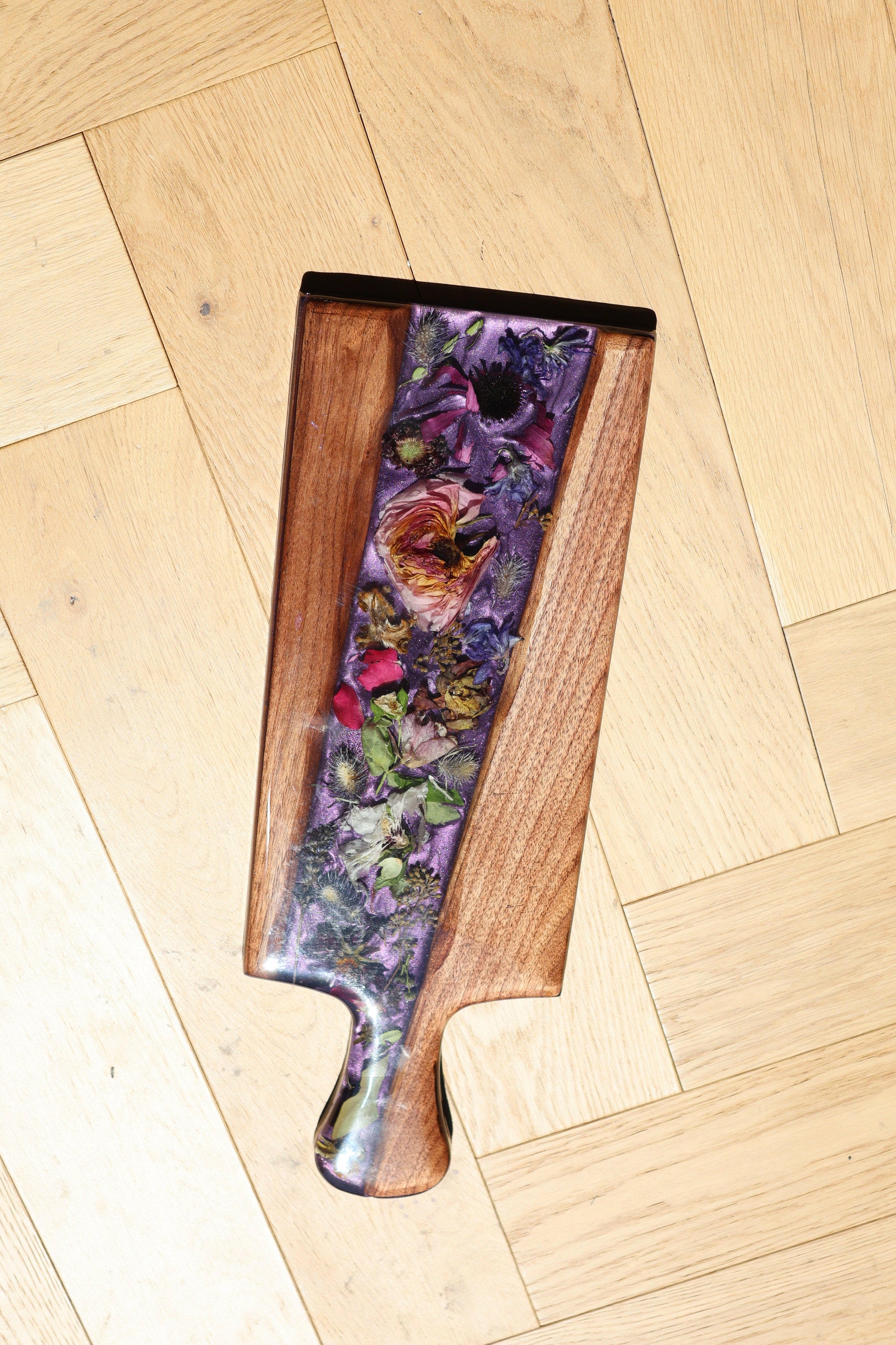 Floral Epoxy Serving Tray.