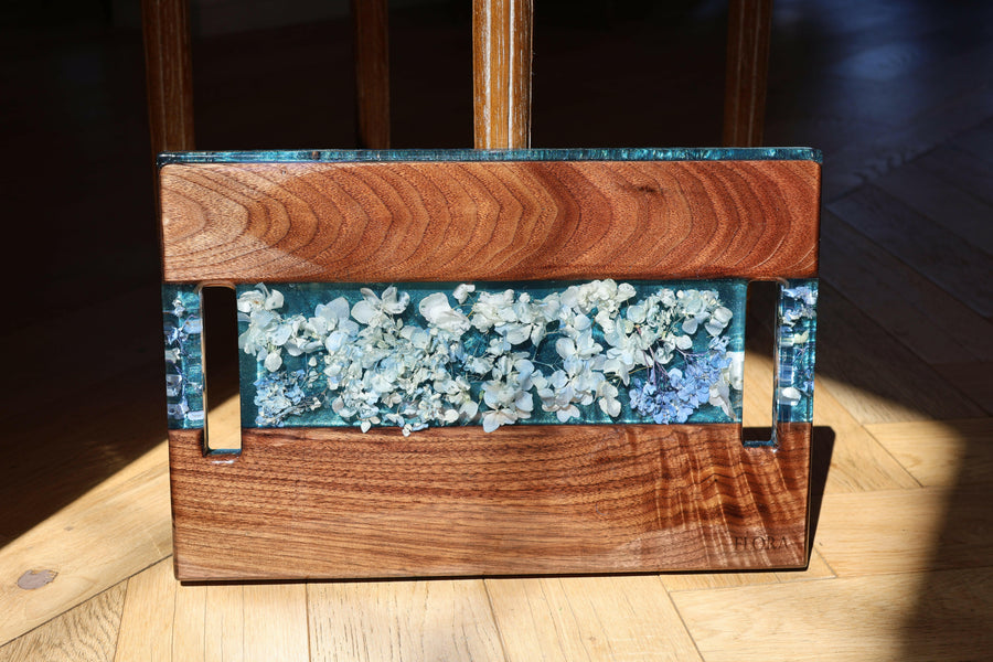 Floral Epoxy Serving Tray.