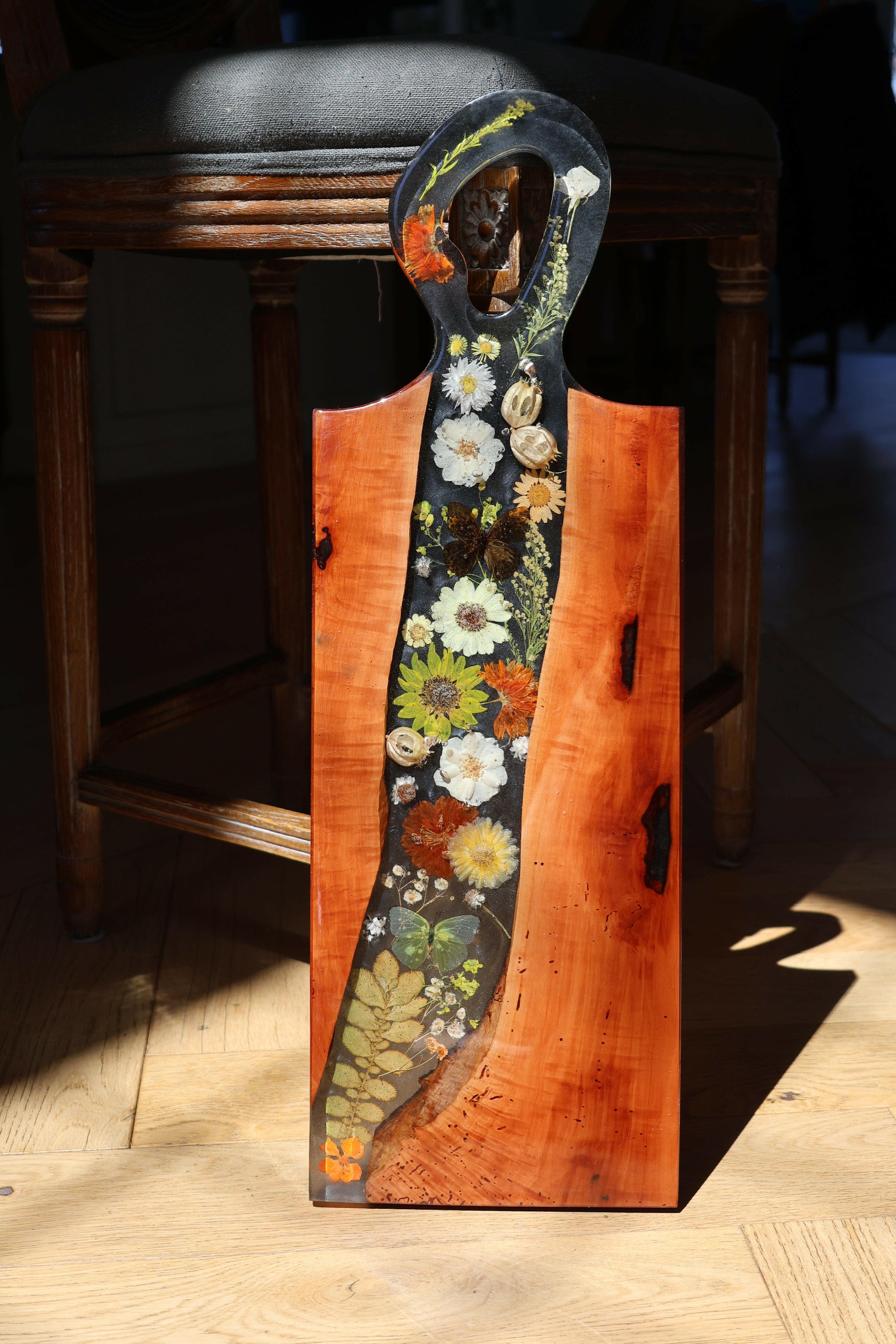 Floral Epoxy Serving Tray.