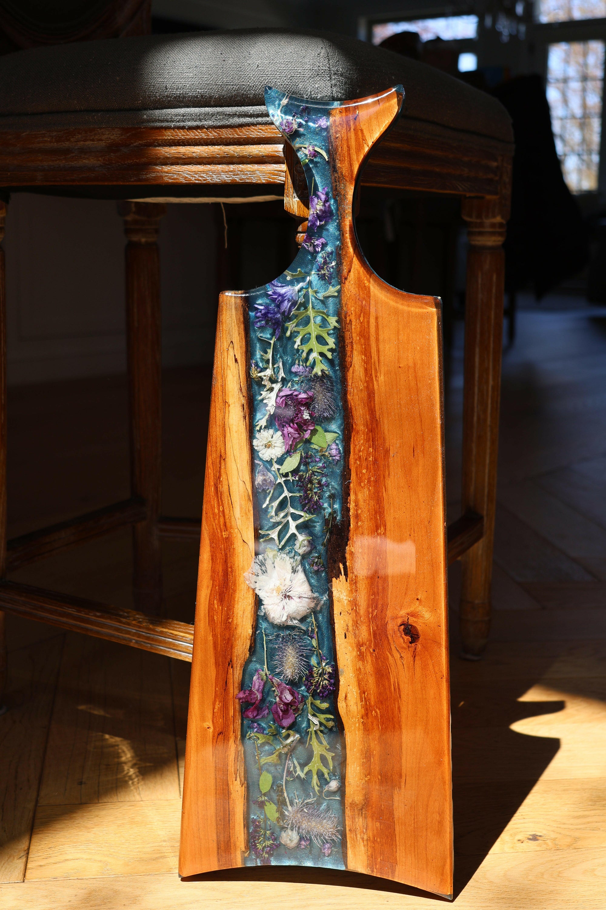 Floral Epoxy Serving Tray.